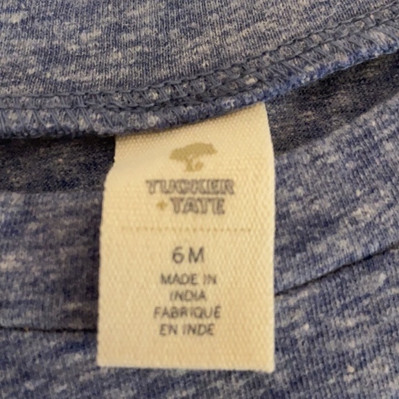 TUCKER + TATE Baby Blue Holiday Long Sleeve Shirt Size 6 Months NWT - Picture 5 of 7